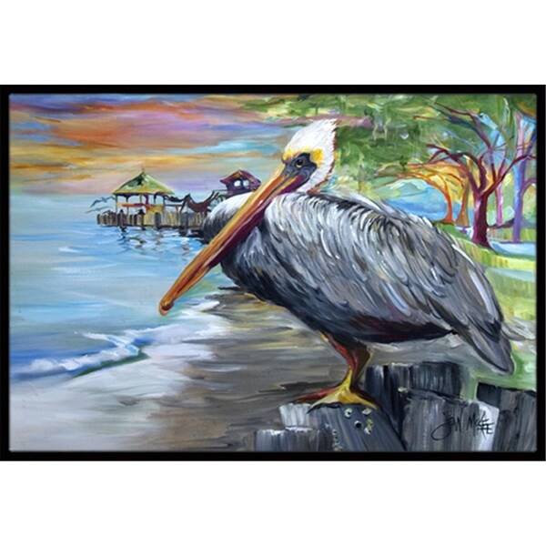Carolines Treasures Pelican View Indoor and Outdoor Mat- 18 x 27 in. JMK1021MAT - main